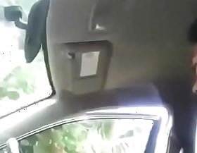 Cute Indonesian Woman Almost Broad in the beam Tits Sucks On Dick In The Car