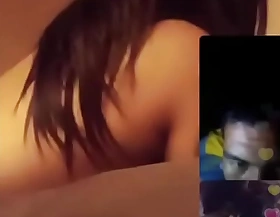 Beautiful Indonesian girl having sex round her boyfriend on bigo live