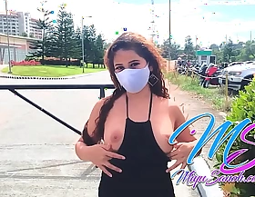 Premium#5 Filipina Sculpt Miyu Sanoh Way Thongs Breast And Nipples In A Cute And Sexy Street Walk In An obstacle Park And Parking Volume - Pinay Earth