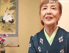 Japanese 70years old granny fucked