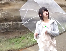 Horny Japanese explicit Minami Kashii in Incredible outdoor, striptease JAV movie