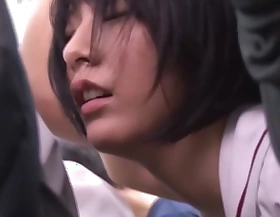 Staggering Japanese model Emiri Suzuhara, Mao Hamasaki, Miku Abeno in Risible HD, Public JAV instalment