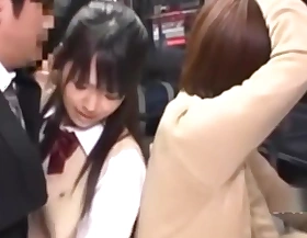 Japanese Girl Teacher With Bus