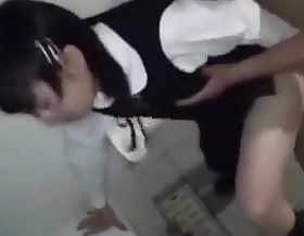Japanese student fuck wide the loo