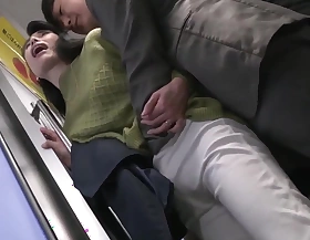 Affectionate of Woman Groping Train Fifty Year Old Mother Gets Ravished Makiko Tsurugawa