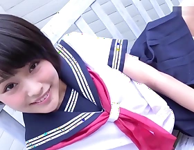 Japanese schoolgirl Reo bicycle strip