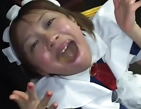 Adorable Japanese schoolgirls swallowing heavy rafts of fresh semen