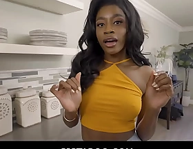 - Black teen Stepsister Nicole Kitt willing to help stepbrother more and more for more viral videos