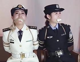 Chinese Women Police And Navy