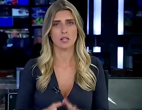 Joana Treptow - Jornal da Bandeau - Flagra mostrou sem querer seus lindos seios AO VIVO!!! (14 06 21)