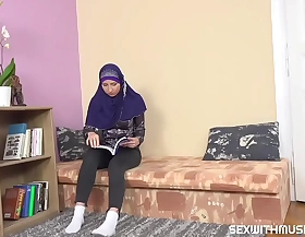 Sexy muslim instructor gives special lesson