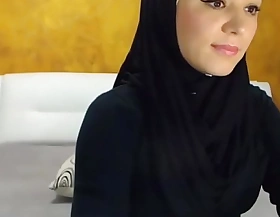 Arab hijab slattern combo unite  added to decry heavens cam