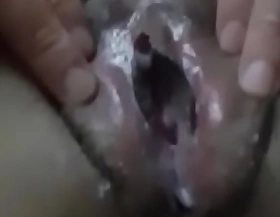 Arab hijab muslim girl moans while opening her very wet and creamy pussy be expeditious for dick