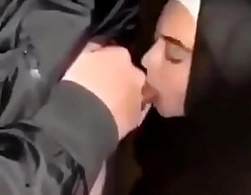 Hijabi sucking off my friend