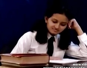 Horny Hot Indian PornStar Babe as School woman Squeezing Heavy Boobs and masturbating Part1 - indiansex
