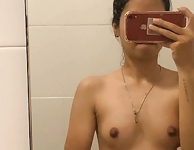 Asian girl small tits