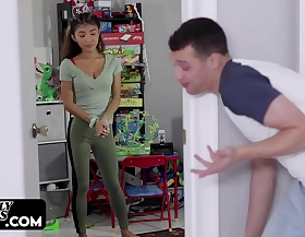 Tiny asian stepsister doing everything for going viral myles long clara trinity